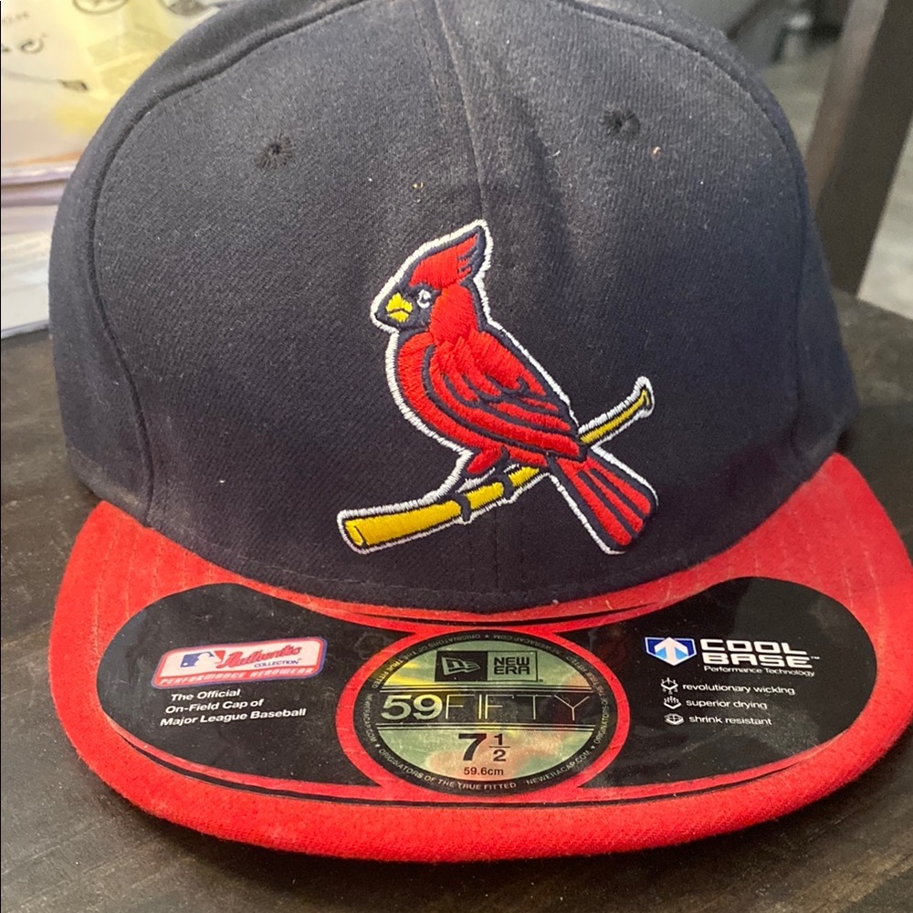 New Era Red and Black Cardinal Hat